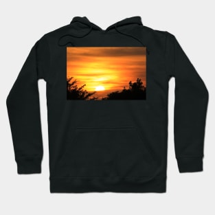 Kansas Golden Orange Sunset with Sky Hoodie